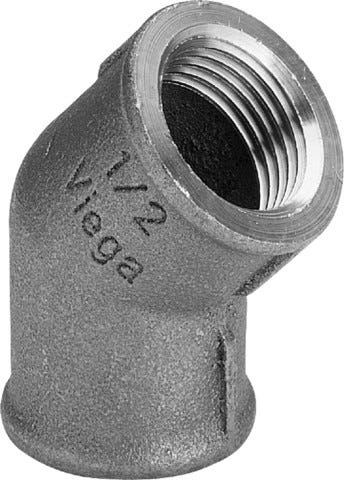 Viega Bogen 45° Rotguss, Modell 3120