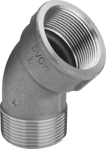 Viega Bogen 45° Rotguss, Modell 3121