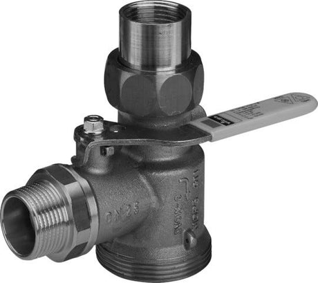 Viega Gaszählerkugeleckhahn für Einstutzengaszähler, Messing, Modell G2111.2S