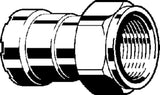 Viega Megapress-Anschlussverschraubung mit SC-Contur Stahl unlegiert, Zink-Nickel-Beschichtung, flachdichtend, Modell 4263 VdS-Zulassung