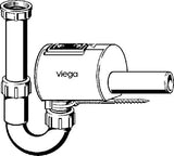 Viega Röhrengeruchverschluss Sperrfix, 4995.1 in G1 1/2 x 50x170mm Kunststoff