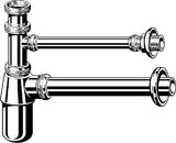 Viega Flaschengeruchverschluss 5753.02 in G1 1/4x G1 1/4 x 240mm ms verchromt