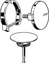 Viega Multiplex Trio-Ausstattungsset Visign MT5 für Ab-/Überlauf-Funktionseinheit, Modell 6161.01 Ausführung: verchromt