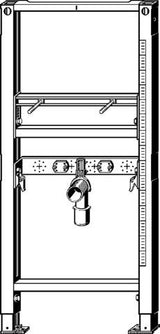 Viega Waschtisch Element Prevista Dry 8535 Anschlüsse höhenverstellbar 1120 mm