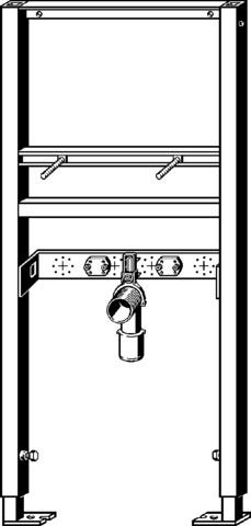Viega Waschtisch-Element Prevista Dry 8539 Objektvariante in 1120 mm