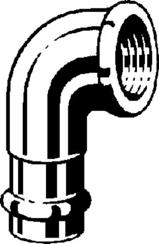 Viega Sanpress-Übergangswinkel 90° mit SC-Contur Rotguss oder Siliziumbronze, Modell 2214.2