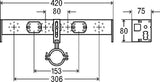 Viega Armaturenträger Prevista Dry Plus 8555 für Spüle in 420 mm Stahl verzinkt