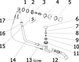 Viega Multiplex Trio-Ab-/Überlauf Funktionseinheit Modell 6161 DN: 40/50 mit Ablaufloch-Ø 52 für Badewanne