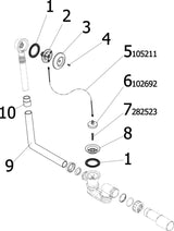 Viega Ab-und Überlaufgarnitur Citaplex 6176.24 in DN40/50 Chromnickelstahl