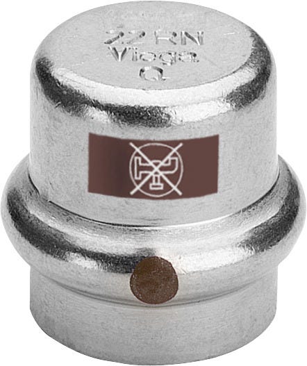 Viega Temponox-Kappe Stahl nichtrostend, Modell 1756