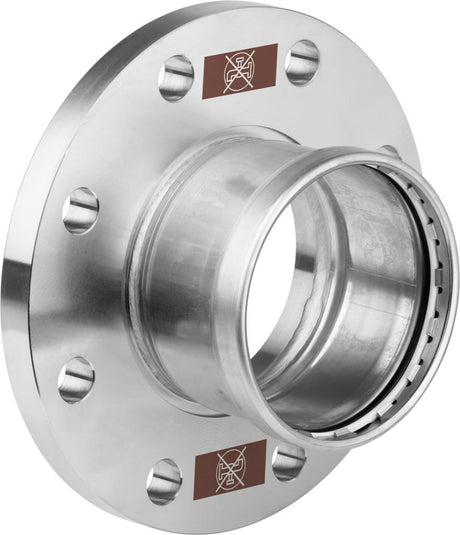 Viega Temponox XL-Flanschübergang Stahl nichtrostend Modell 1759XL Flansch PN 10/16 mit EPDM-Dichtung und SC-Contur