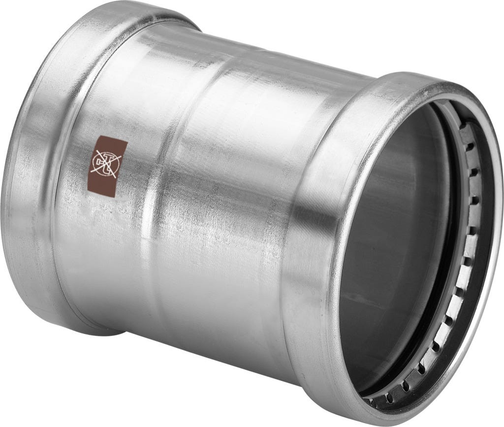 Viega Temponox XL-Schiebemuffe Stahl nichtrostend, Modell 1715.5XL mit SC-Contur