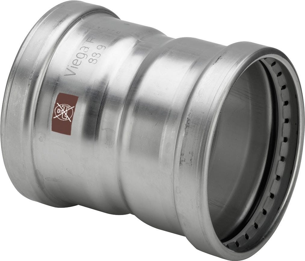 Viega Temponox XL-Muffe Stahl nichtrostend Modell 1715XL