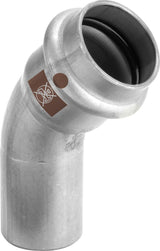 Viega Temponox-Bogen 45° Stahl nichtrostend, Modell 1726.1