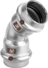 Viega Temponox-Bogen 45° Stahl nichtrostend Modell 1726