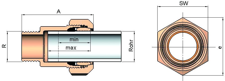 Gebo Messing-Klemmverbinder MAS