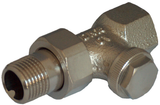 Rücklaufverschraubung Combi 3 Durchgang DN 15, R 1/2 x Rp 1/2, PN 10, Rotguss, vernickelt