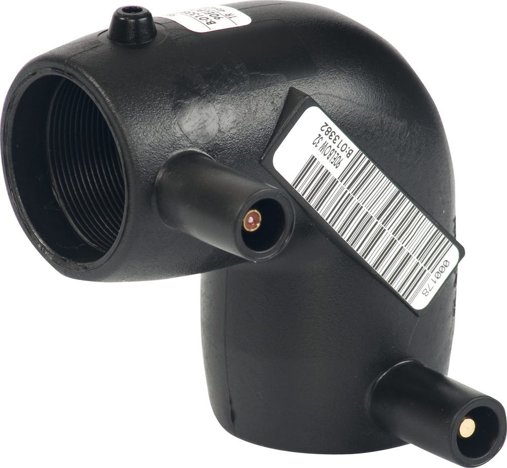 Winkel 90° PE 100 Gas, Max. Druck: Gas 10 bar, Wasser 16 bar