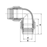 Serie 18 Winkel Wasser 16 bar
