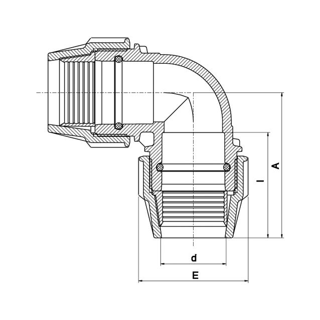 Serie 18 Winkel Wasser 16 bar