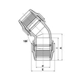 Serie 18 Winkel Wasser 16 bar