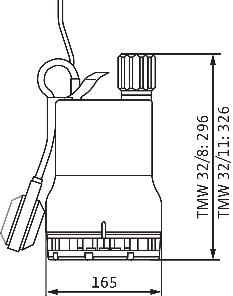 Drain TMW 32/8, G 1¼ (PN 6), 370 W, 450 W