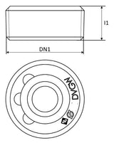 AIPS SEPP Protect Sicherheitsstopfen 5715 MOP5/GT1-HTB, für Leitungsenden, nur mit Spezialwerkzeug montierbar und demontierbar, MS Messing