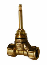 AIPS SEPP UP Geradsitzventil mit langer Spindel, ohne Chromteile, mit Bauschutzkappe, aus Messing (CuZn40Pb2 CW617N), max. Mediumtemperatur 90 °C, unbehandelt