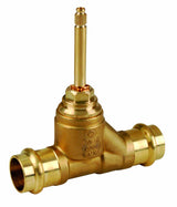 AIPS SEPP UP Geradsitzventil mit langer Spindel, ohne Chromteile, mit Bauschutzkappe, aus Messing (CuZn40Pb2 CW617N), max. Mediumtemperatur 90 °C, unbehandelt