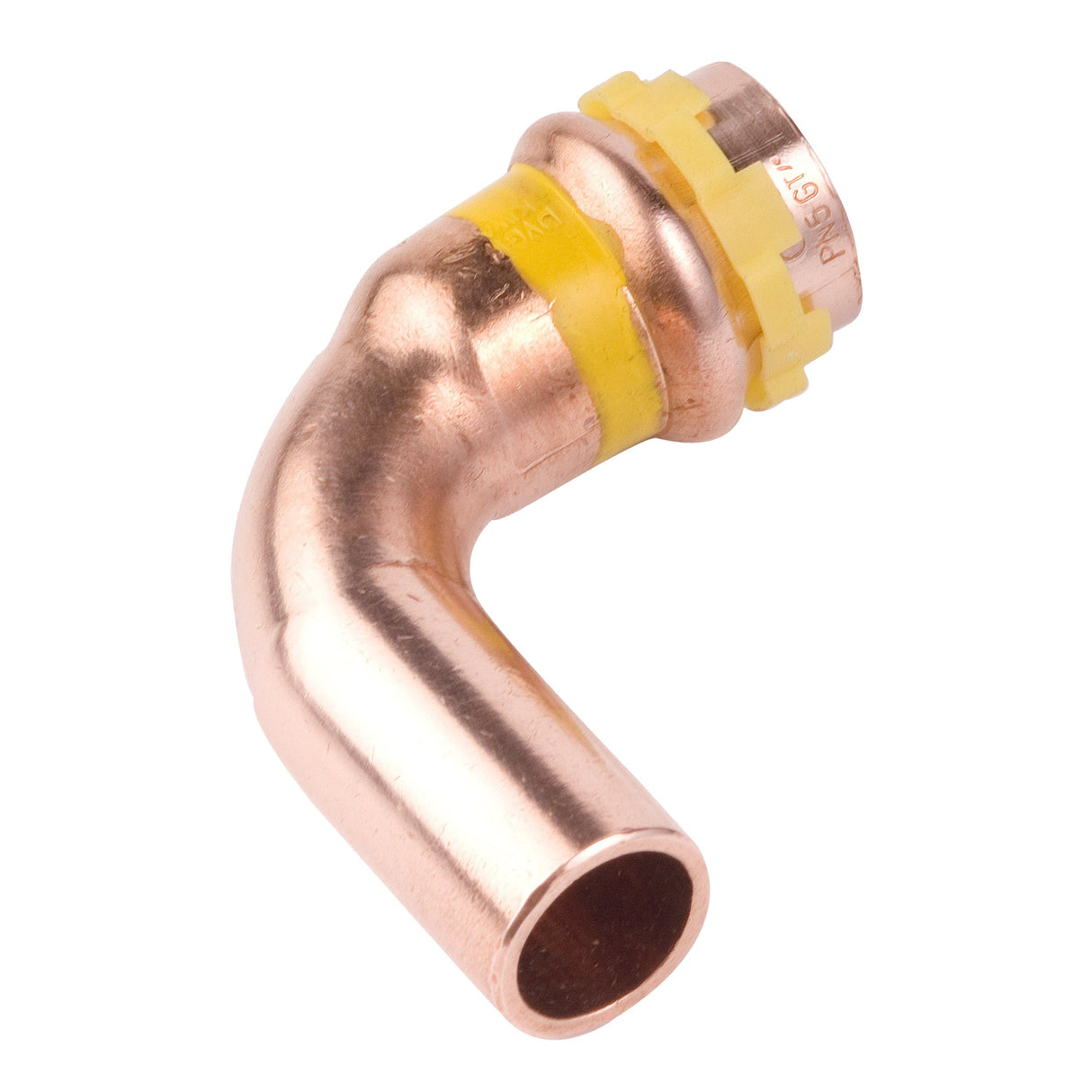 AIPS VSH SudoPress Kupfer Gas Bogen mit leak-before-pressed-Funktion, V-Kontur, 90 Grad HNBR O-Ring