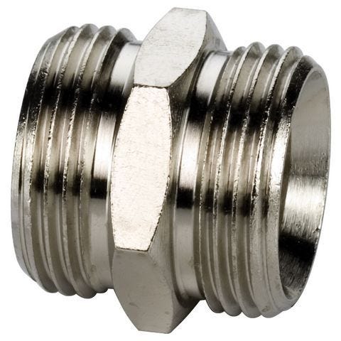 FL Kupplungsfitting aus Messing vernickelt, 3/4 Zoll (20)