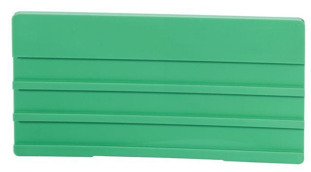 FL Bezeichnungsschild o. Leerleisten, 100 x 50mm Kunststoff grau