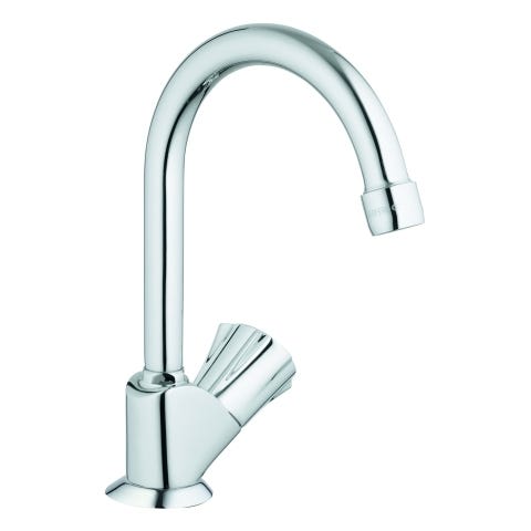 GROHE Standventil Costa, 1/2", Metallgriff, wärmeisoliert, Markierung blau, verchromt, poliert