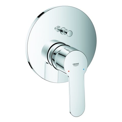 GROHE Einhand-Wannenbatterie Eurostyle Cosmopolitan 24052_2, Fertigmontageset für Rapido SmartBox, chrom