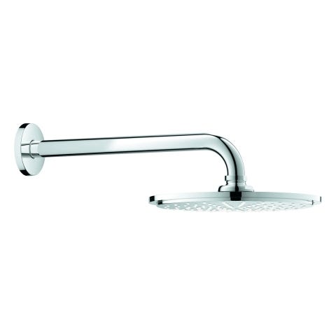 GROHE Kopfbrauseset Rainshower Cosmopolitan 210 26062, 1 Strahlart, Brausearm 286 mm, maximaler Durchfluss bei 3 bar: 8.5 l/min, chrom