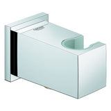 GROHE Wandanschlussbogen Euphoria Cube 26370, mit Wandbrausehalter, Außengewinde, eigensicher, chrom