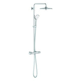 GROHE Duschsystem Euphoria System 260 27296_3, mit Thermostatbatterie mit Aquadimmer, Wandmontage, 450 mm Duscharm, Kopfbrause Euphoria 260 (26455), Handbrause Euphoria 110 Massage (27221), GROHE CoolTouch, chrom