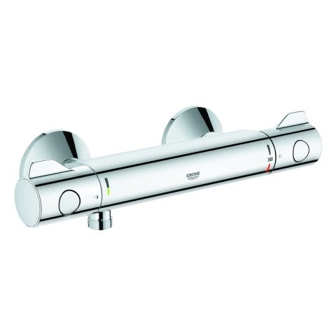 GROHE Thermostat-Brausebatterie Grohtherm 800 34558, Wandmontage, eigensicher, chrom