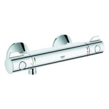 GROHE Thermostat-Brausebatterie Grohtherm 800 34558, Wandmontage, eigensicher, chrom