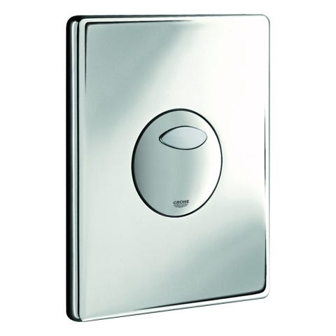 GROHE WC-Betätigung Skate 38862, 2-Mengen- und Start & Stopp-Betätigung, pneumatisch, 156 x 197 mm, senkrechte und waagerechte Montage