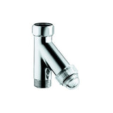 GROHE Original WAS Schrägfilter 41275, DN 20, für Wassertemperaturen bis +80°C, Klarsichtkappe, Maschenweite 315 µm, Filtereinsatz aus Edelstahl, chrom