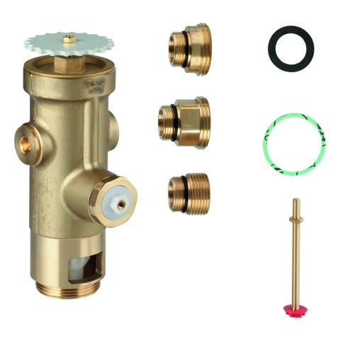 GROHE WC-Druckspüler 43996, Austauscharmatur für 677.00.200/677.03.200/680.00.200