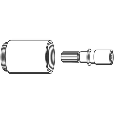 GROHE Verlängerungsset 06428, 40 mm, für UP-Ventile 3/4'', 1'', 1 1/4'' und Mehrwege-Umstellungen, 1/2'', chrom