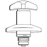 GROHE Oberteil für UP-Ventile 3/4'', Trecorn-Griff, Schubrosette, chrom