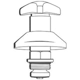GROHE Oberteil, DN 25, für UP-Ventile 1'', Trecorn-Griff, Schubrosette, chrom