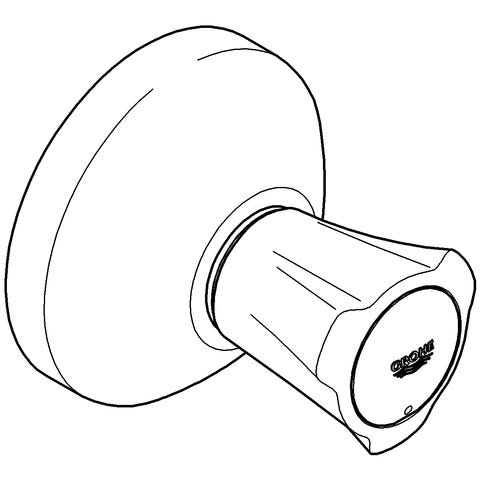 GROHE Unterputz-Ventil Oberbau Costa, Einbauteil, Metallgriff, Chrom