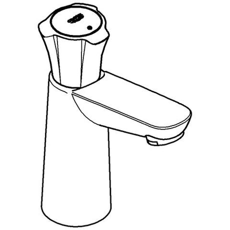 GROHE Standventil Costa 20186_1, Gussauslauf mit Mousseur, Markierung blau, chrom