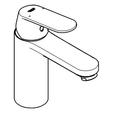 GROHE Einhand-Waschtischbatterie Eurosmart Cosmopolitan 23327, M-Size, Einlochmontage, glatter Körper, chrom