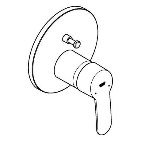 GROHE Einhand-Wannenbatterie Eurostyle Cosmopolitan 24052_2, Fertigmontageset für Rapido SmartBox, chrom