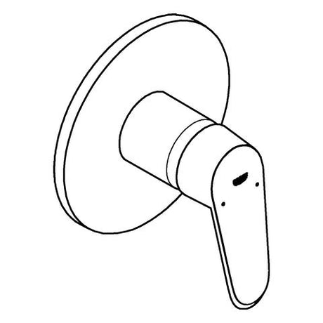 GROHE Einhand-Brausebatterie Eurodisc Cosmopolitan 24055_2, Fertigmontageset für Rapido SmartBox, chrom